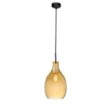 5-Rayna Modern Hand Blown Amber Glass Pendant Light