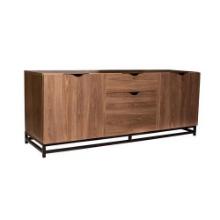 2-Abu Modern Console Table with Metal Base