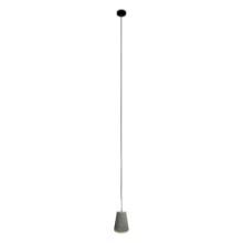 8-Bexley - Mid-Century Modern Grey Concrete and Resin Pendant Light