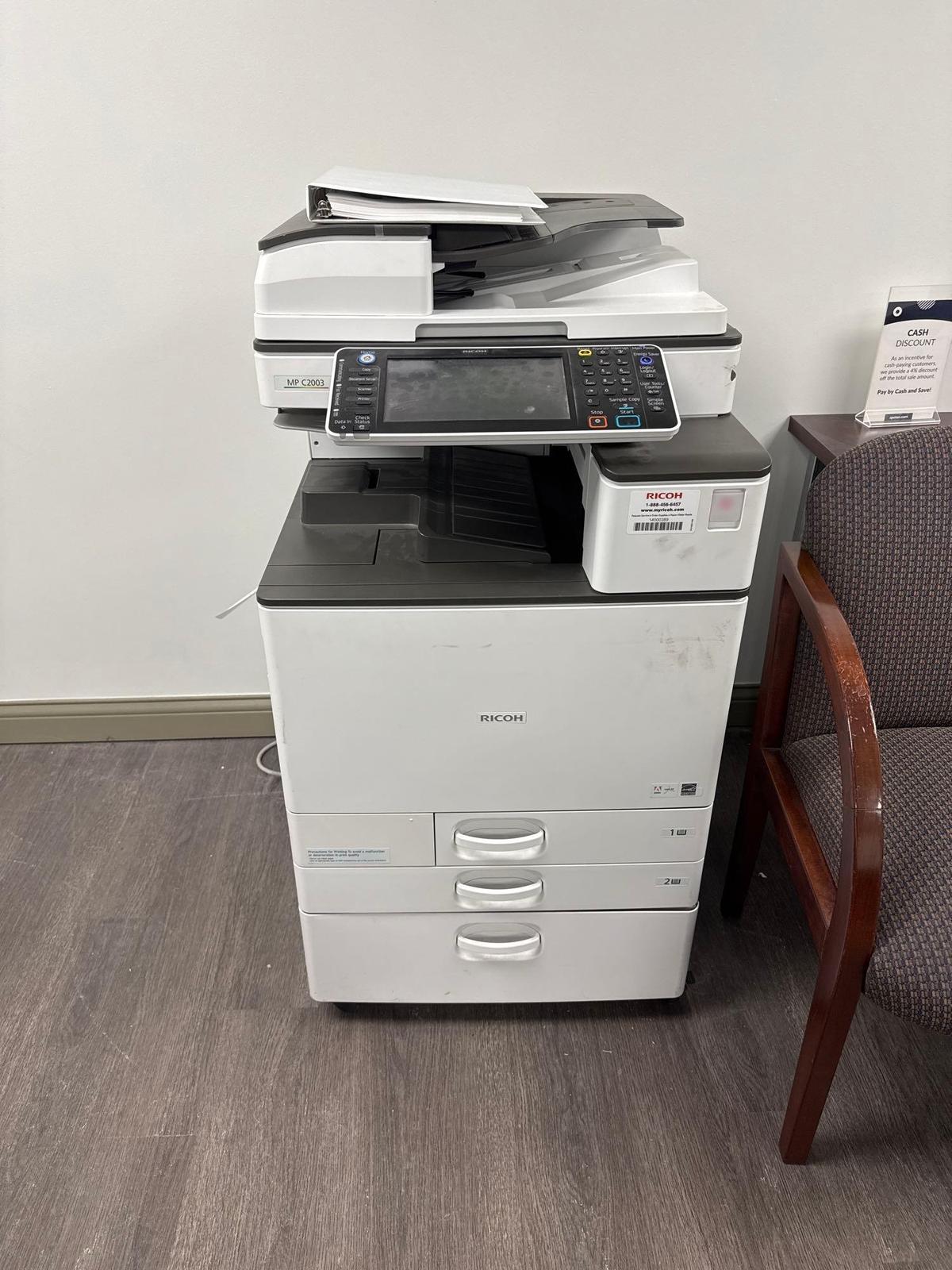 Ricoh MP C2003 Copy machine.