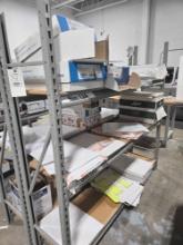 Adjustable Shelf w/ Assorted Paper Inventory