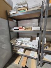 Adjustable Shelf w/ Assorted Paper & Label Inventory