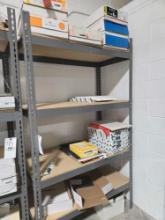 Adjustable Shelf w/ Assorted Paper Inventory