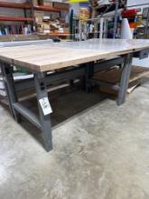 3'x5' Wood top Global work table.