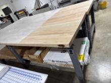 3'x5' Wood top Global work table.