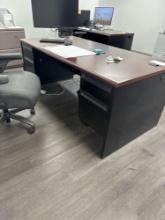Office desk and chair. CONTENTS NOT INCLUDED