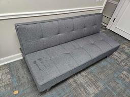 Contents of Kids Room - Adjustable Futon, Small TV Stand, & Toy Assortment