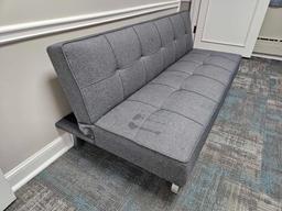 Contents of Kids Room - Adjustable Futon, Small TV Stand, & Toy Assortment