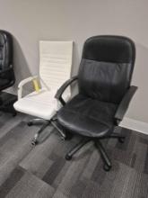 2 Faux Leather Office Chairs