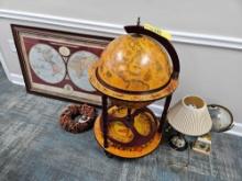 Decorative Storage Globe, Lamps, & Office Decor
