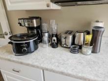 Assortment of Kitchen Appliances - Hamilton Beach Coffee Maker, Magic Bullet, Crock Pot, & more