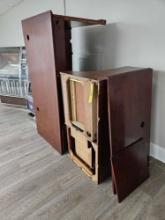 Solid Wood L-Shaped Office Desk - Exact Condition Unknown