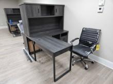 L-Shaped Office Desk w/ Office Chair
