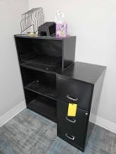 3-Drawer Filing Cabinet & Bookshelf