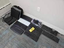 Assortment of Wireless Keyboards & Mice - Some Missing USB Recievers, Laptop Bags