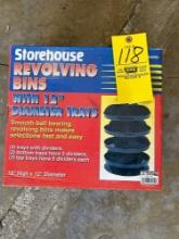 revolving hardware bin new in box