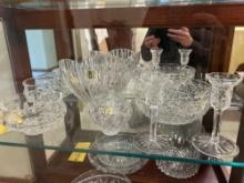 (7) pc Waterford Crystal - bowls, candlesticks