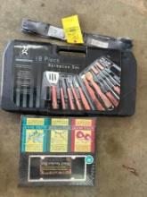 42" mower blades - grill tools - smoker box