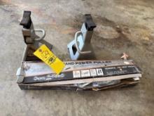 pair of 3 ton jack stands with 2 ton come along