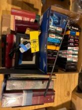 vhs tapes, photo albums, misc