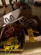 misc floral supplies and vases