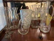 Etched Glass Vases