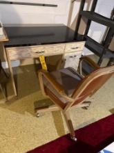 desk and chair