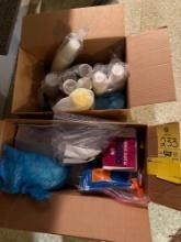 loads of Dixie cups and plastic silverware