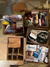 misc electric, first aid, glassware, misc