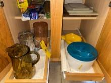 Heavy glass Pitchers - cutting boards - kitchen items