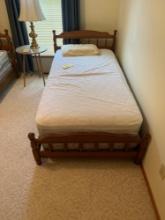 Pair of twin beds with frames