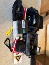 large assortments of cameras, Sony, Kodak, film, tripod