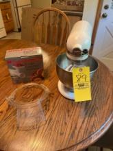 Kitchen Aid mixer and food grinder