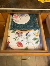 Place mats, kitchen baking supplies