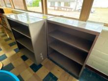 Set of 3 metal shelves, 40 inches tall, room 1509