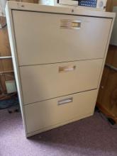 Metal 3 drawer lateral file, principal office