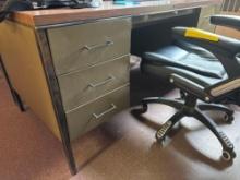 Office desk and chair - principals office