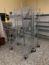 Pair of metal wire bread racks