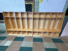Pair of Wood kids lockers - 1104
