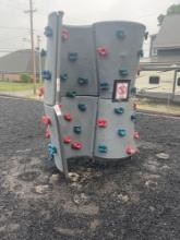 Playground rock climbing wall