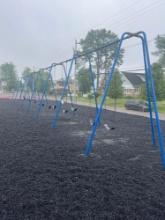 Playground large metal swing