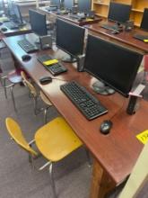 (3) Asus computers with Acer Chrome box, keyboard and mouse, room 1105