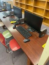 (3) Asus computers with Acer Chrome box, keyboard and mouse, room 1105
