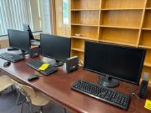 (4) Asus computers with Acer Chrome box, keyboard and mouse, room 1105