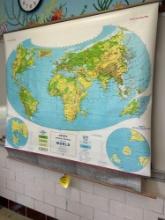 World and United States Maps - Youth Work tables with chairs - Rm 1107