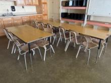 5 ft tables and 18 chairs - Rm 1117