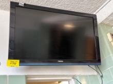 approx. 40 inch Toshiba mounted tv - outside gymnasium