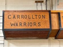 Carrolton warriors half of press box front piece - gym