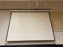 12 ft wide projector screen - Gymnasium