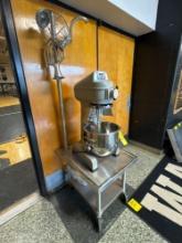 New Stainless Steel Glove Mixer with portable stainless steel cart, accessories and stand - gym